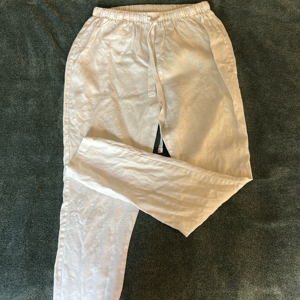 Legoe White Maternity Pants